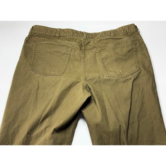 Cabela's Men's Classic Fit Straight Leg Brown Canvas Denim Jeans - Size 40x32 - Picture 4 of 8